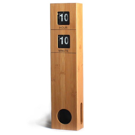 Bamboo Craft Wall Clock - RUVIJU™ Gadgets Gadgets Wood color  