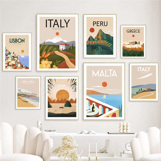 Travel City Print - RUVIJU™ Posters & Prints Posters & Prints   